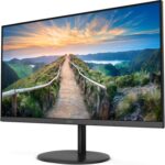27-Inch AOC Q27V4 QHD IPS Borderless Monitor,75 Hz,4 ms,HDMI + DisplayPort,Slim Frameless Design,Flicker-Free,Low Blue Mode