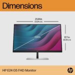 23.8-Inch HP E24 G5 Full HD IPS Business Monitor,75 Hz,5 ms,Edge-to-Edge Design,HDMI + DisplayPort + USB Hub,Eye Ease,Flicker-Free - Image 8