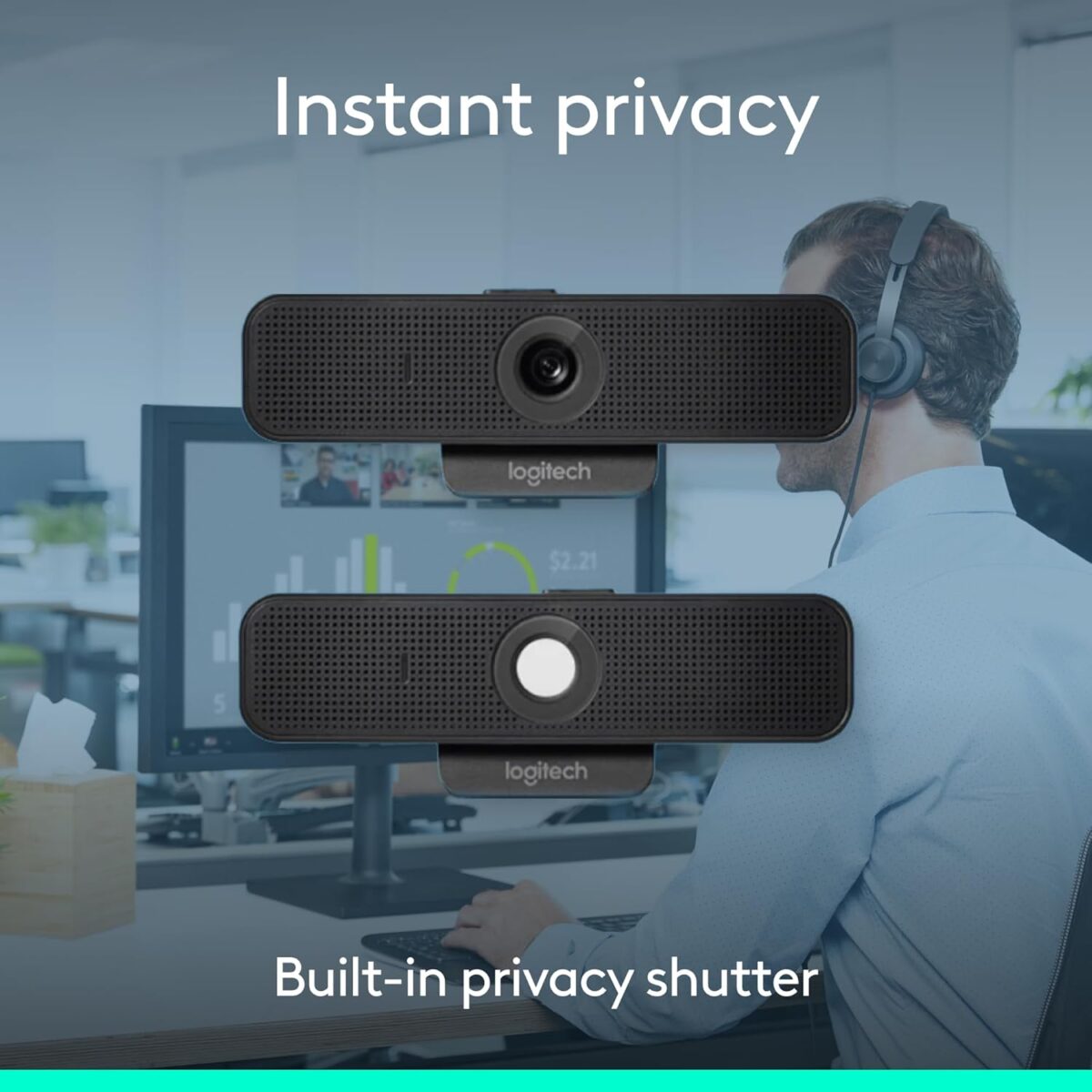 Logitech C925e Business Webcam 1080p at 30 FPS Light Correction & Autofocus Live Streaming and Recording - Image 6